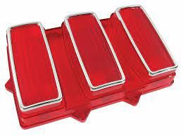 1969 Mustang tail light lens with trim (UP324)