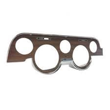 1968 Mustang dash instrument bezel with Woodgrain