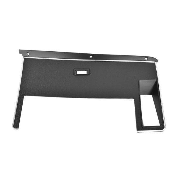 1971-73 Mustang Dash Trim With Seat Belt Warning Light Opening Black