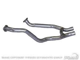 1968-70 Mustang 428 Cobra Jet engine exhaust H pipe 2.25