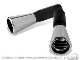 1965-66 Mustang GT exhaust tips 2&quot; pipe pair