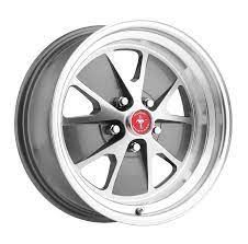 Alloy styled steel wheel Charcoal/ Machined 4.5&quot; BS
