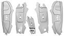 1967-68 Mustang B pillar 4 Piece set