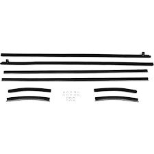 1969-70 Mustang coupe belt weatherstrip kit 8 piece