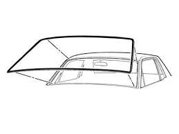 1964-68 Mustang front windscreen weatherstrip