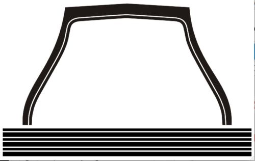 1971-73 Mach 1 Mustang (NASA) Hood/ bonnet stencil