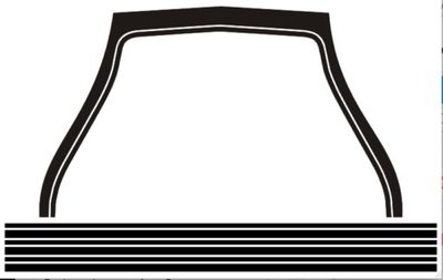 1971-73 Mach 1 Mustang (NASA) Hood/ bonnet stencil
