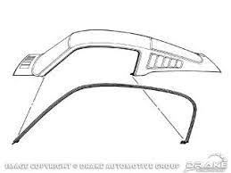 1965-66 Mustang Fastback roof rail seals