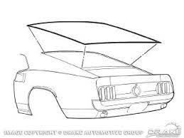 1969-70 Mustang Fastback rear window seal