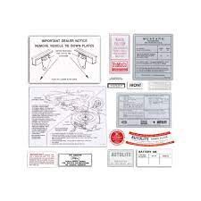 1966 Mustang Decal kit