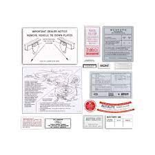 1966 Mustang Decal kit