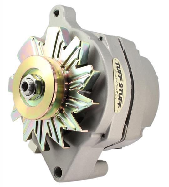 Tuff stuff Alternator, Internal Regulator, 100 Amp, One Wire, V-Belt Pulley, Natural, Ford V8,
