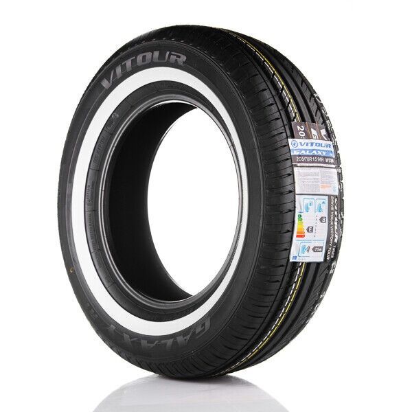 Galaxy white wall tyres (set of four) 205/75R14