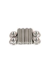 Carburetor Studs, Stainless Steel, Gold Iridite, 5/16-18 in. x 1.500 in. Long, Set of 4