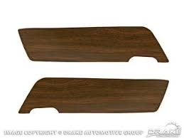 1969 - 1970 MUSTANG WALNUT VINYL DOOR PANEL INSERTS