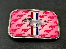 Ford Mustang Belt buckle Pink
