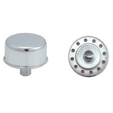 Chrome push in breather oil cap