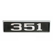 1969-70 Mustang 351 Hood/ bonnet emblem with adhesive