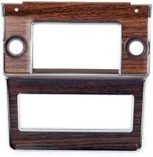 1969-70 Mustang radio bezel with woodgrain insert