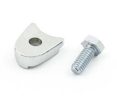 Distributor hold down clamp &amp; bolt chrome Ford V8