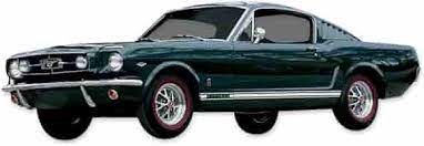 1965-66 Mustang GT stripe kit white