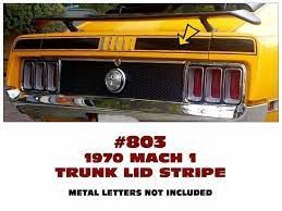 1970 Mach 1 Mustang trunk/ boot stripe kit