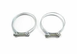 1964-70 Fuel filler hose clamps 2pc