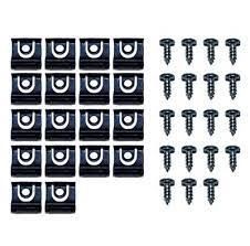 1965 Mustang coupe rear window moulding clips with screws
