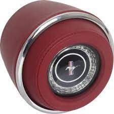 1967 Mustang Horn pad assembly Red