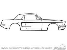 1968 Mustang “C” stripe kit white