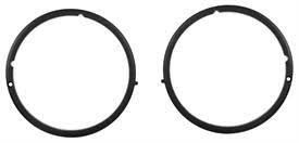 1971-72 Mustang headlight bezel outer Black