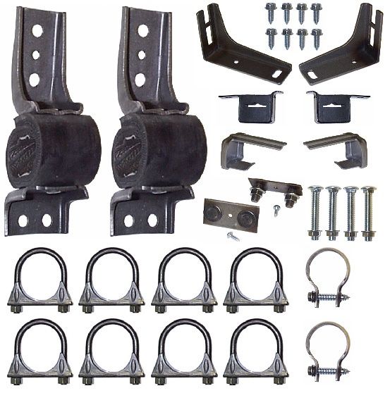 1964-66 Mustang dual exhaust hanger kit 2.25”