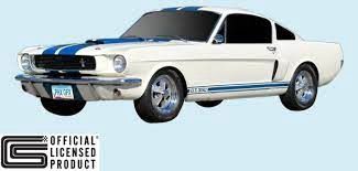 1966-68 Mustang GT350 Shelby Stripe kit White