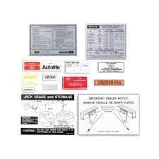 1970 Mustang decal kit