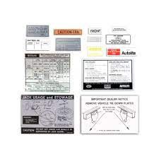 1969 Mustang decal kit