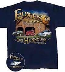 T-shirt &quot;Foxes in the henhouse&quot; navy Medium