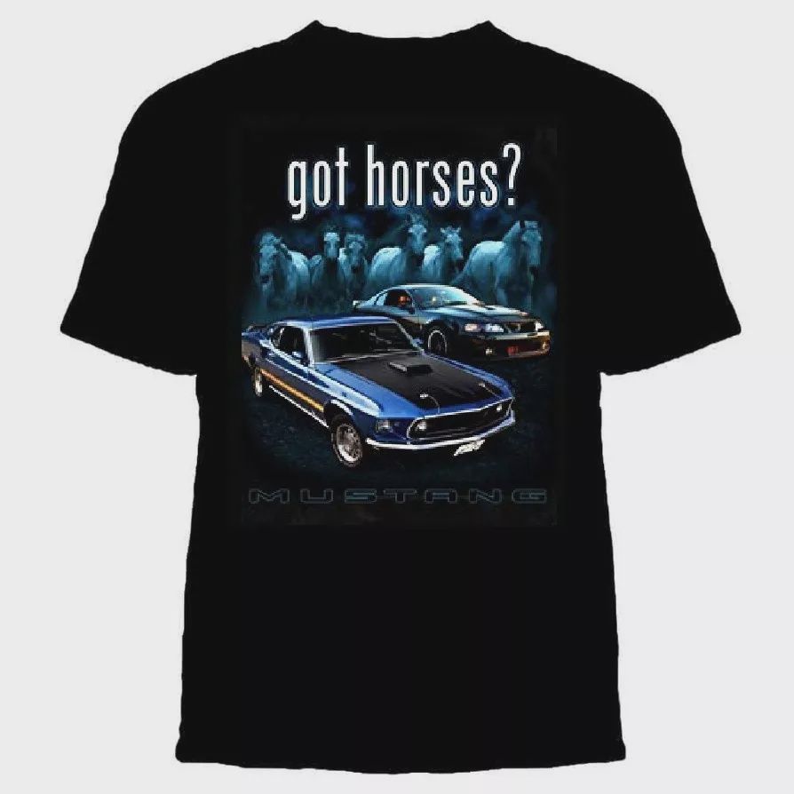 T-shirt &quot;Got Horses?&quot; black large