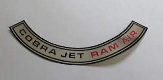 Cobra Jet Ram Air air cleaner decal