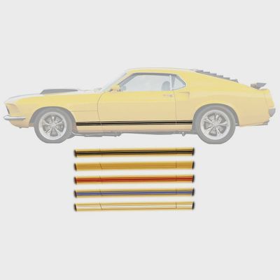 1969 Mustang GT white stripe kit
