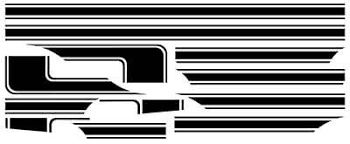 1971-73 Mustang Mach1 Decal Kit Argent Silver