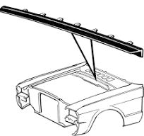 1964-66  Mustang Cowl To Hood Seal