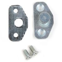 1964-66 MUSTANG DOOR STRIKER PLATE WITH SHIM &amp; SCREWS