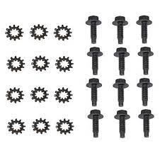 1965-68 Mustang Fender/ guard bolts, black with star washers