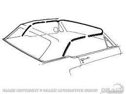 1965-68 Mustang convertible top weatherstrip rubber seal kit