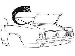 1969-70 Mustang fastback trunk/ boot weatherstrip rubber seal