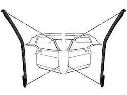 1971-73 Mustang convertible pillar post weatherseal rubber