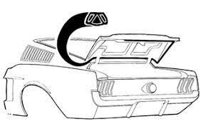 1967-68 Mustang fastback trunk/ boot seal