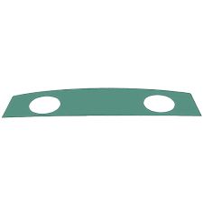 1968 Mustang coupe parcel shelf light turquoise 6x9 speaker holes