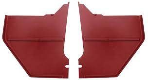 1966 Mustang coupe/ fastback kick panels dark red