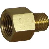 Transmission line end brass fitting